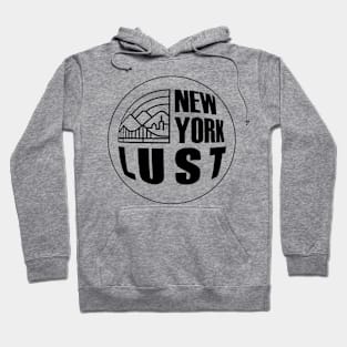 New York Lust black text Hoodie